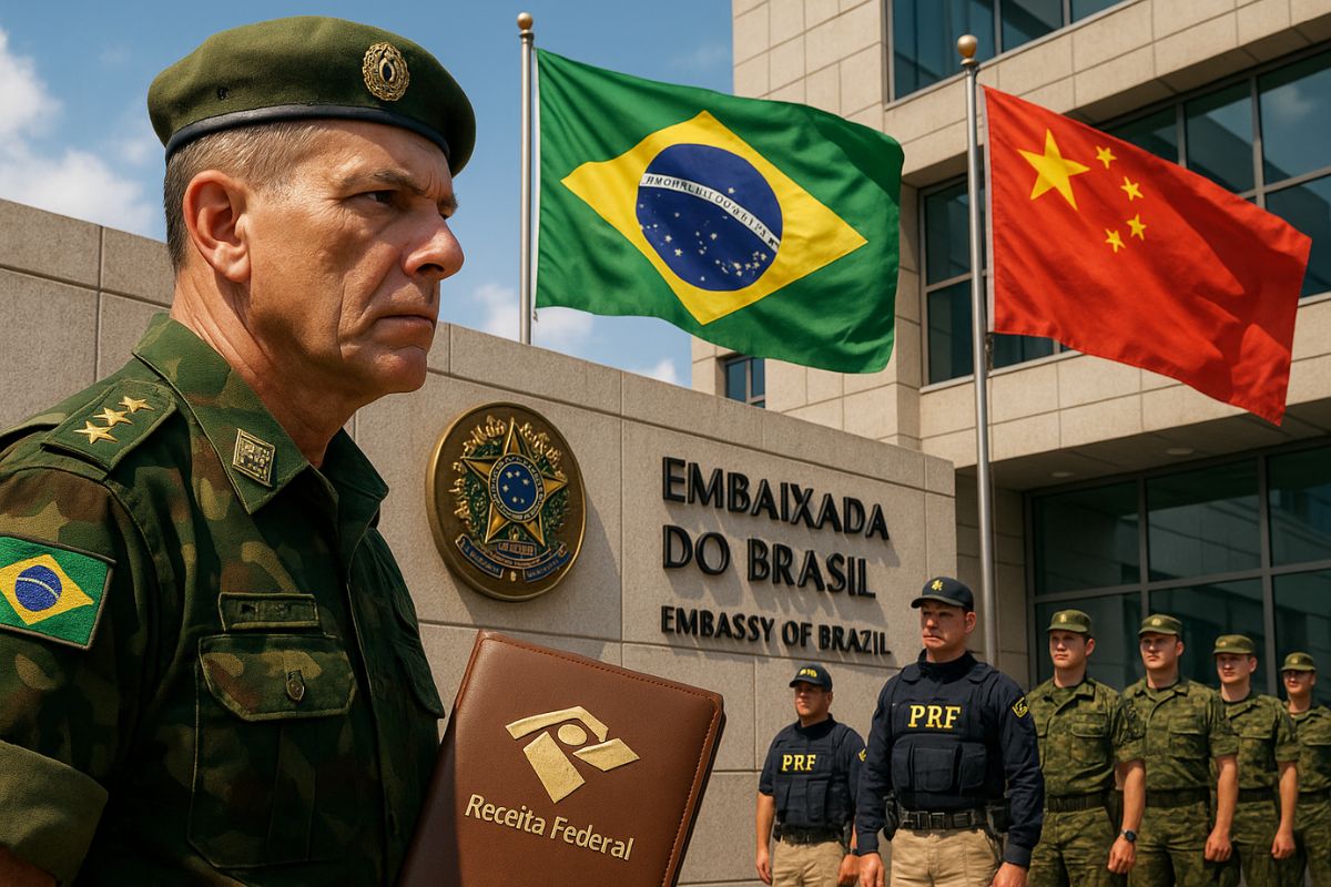 Brasil inclui Exército, Marinha e Receita em embaixada na China e adota modelo diplomático usado só com os EUA
