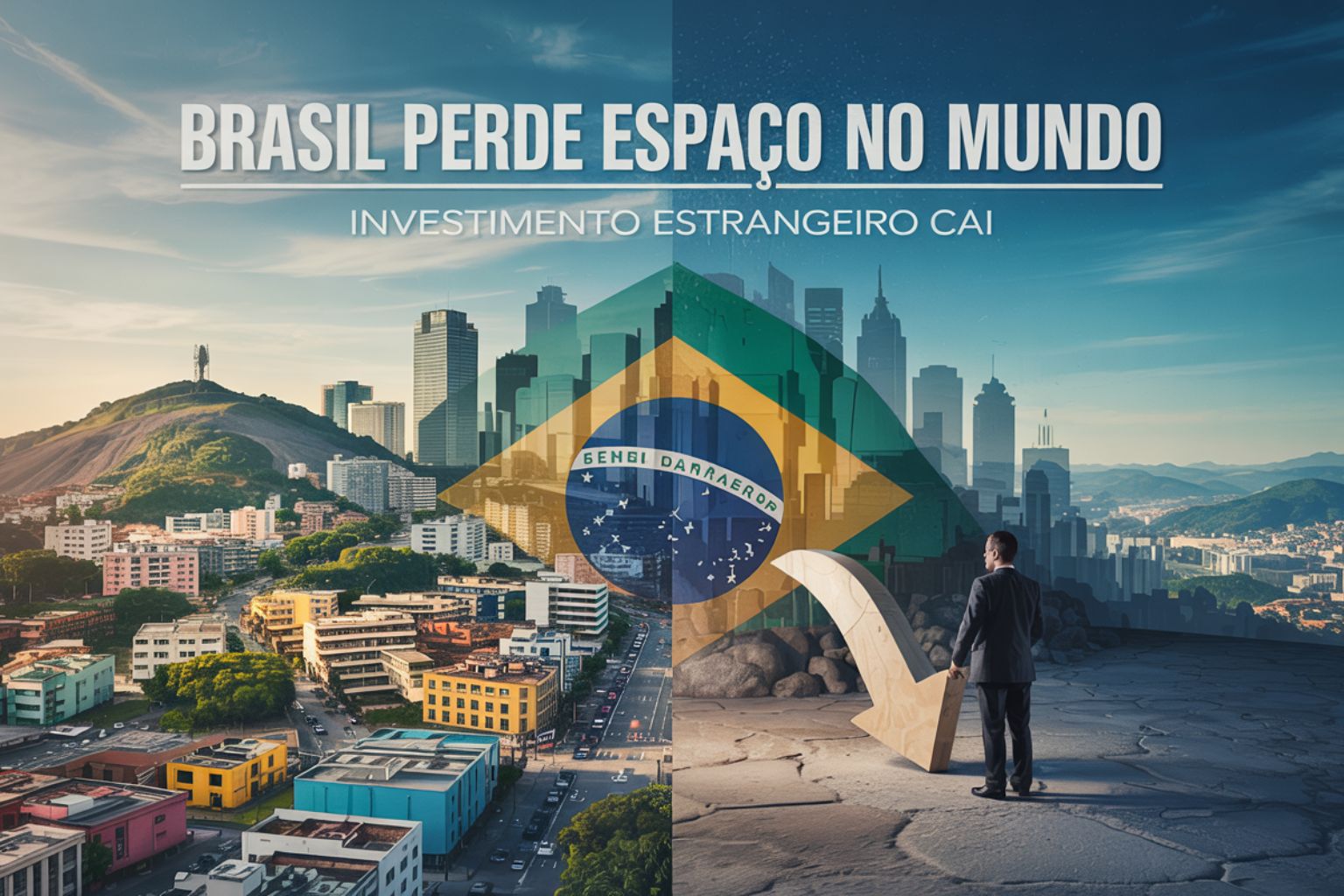 Brasil perde espaço no mundo: investimento estrangeiro cai para US$ 33,8 bilhões em 2025 – pior nível em quatro anos e país já fica atrás de México e Índia