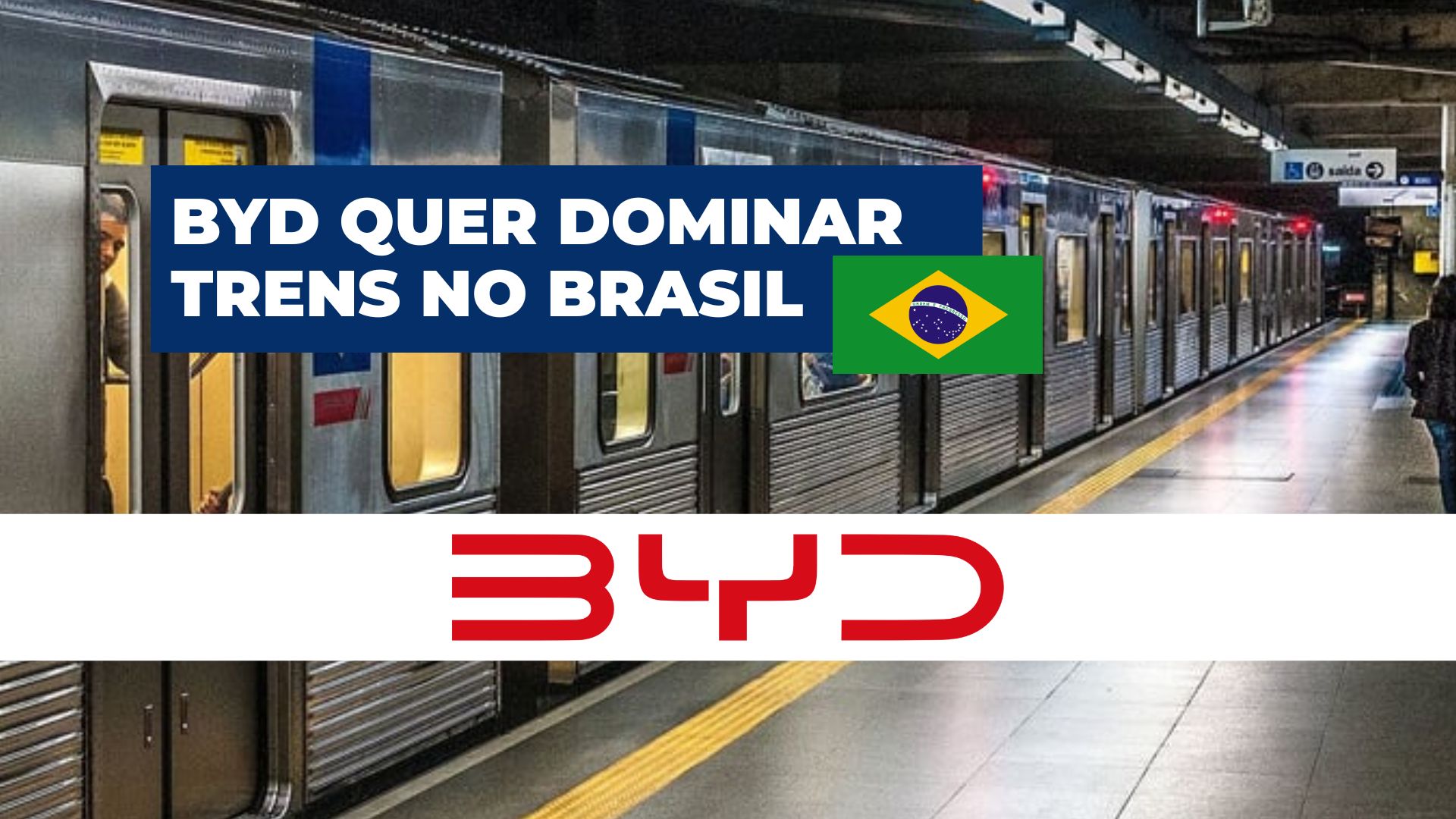 BYD assume Linha 17-Ouro em São Paulo e traz trens autônomos para o Brasil. Monotrilho vai ligar o Aeroporto de Congonhas ao metrô.