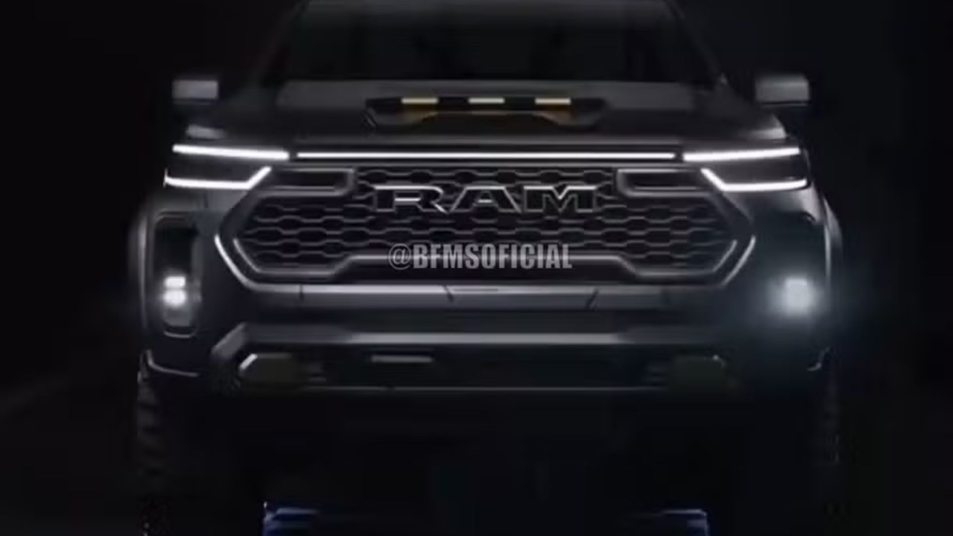 Nova picape média da Ram estreia em agosto com série Nightfall, motor 200 cv e produção na Argentina, mirando Hilux, Ranger e S10.