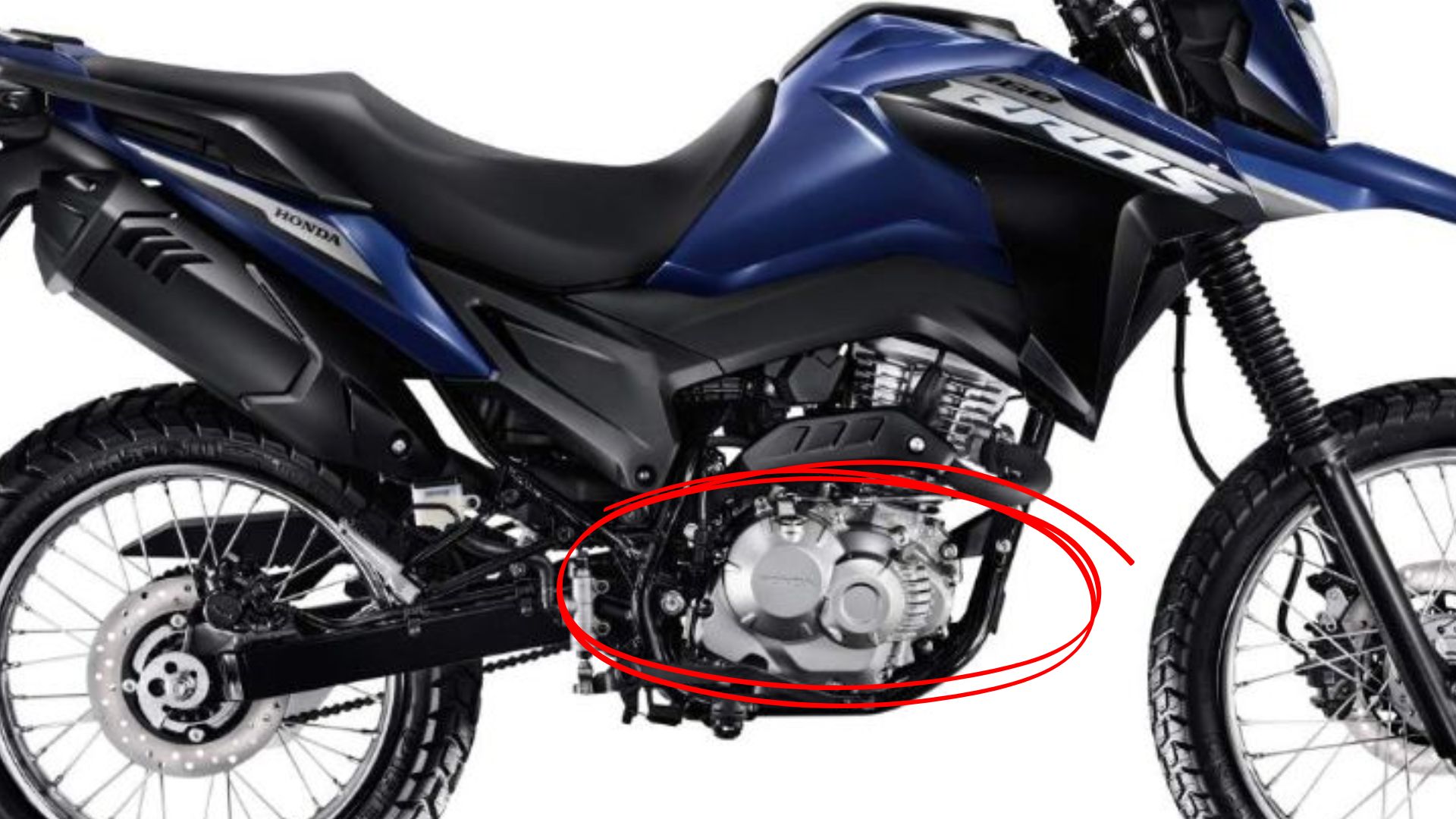 Nova Honda Bros 2026 mantém motor flex e pacote técnico, ganha cor azul na versão CBS e mantém rivais Yamaha Crosser e XRE 190.