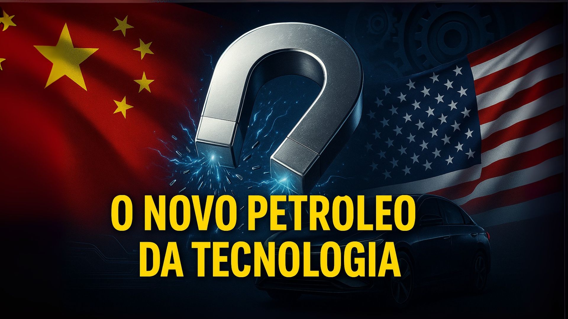 Ímãs de neodímio viram “novo petróleo” da tecnologia e colocam China, EUA, Trump, BYD e Brasil no centro da disputa global.