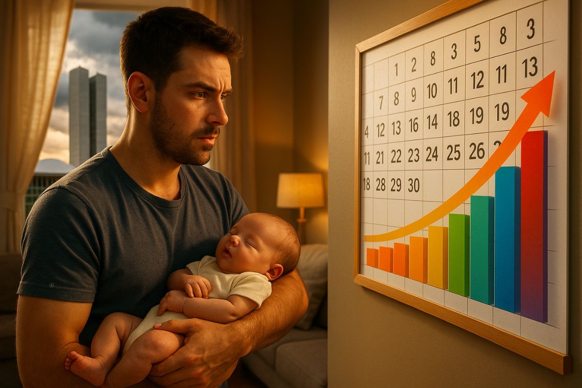 Licença-paternidade de 60 dias em dez anos pode mudar vínculos familiares mas enfrenta barreira fiscal e política
