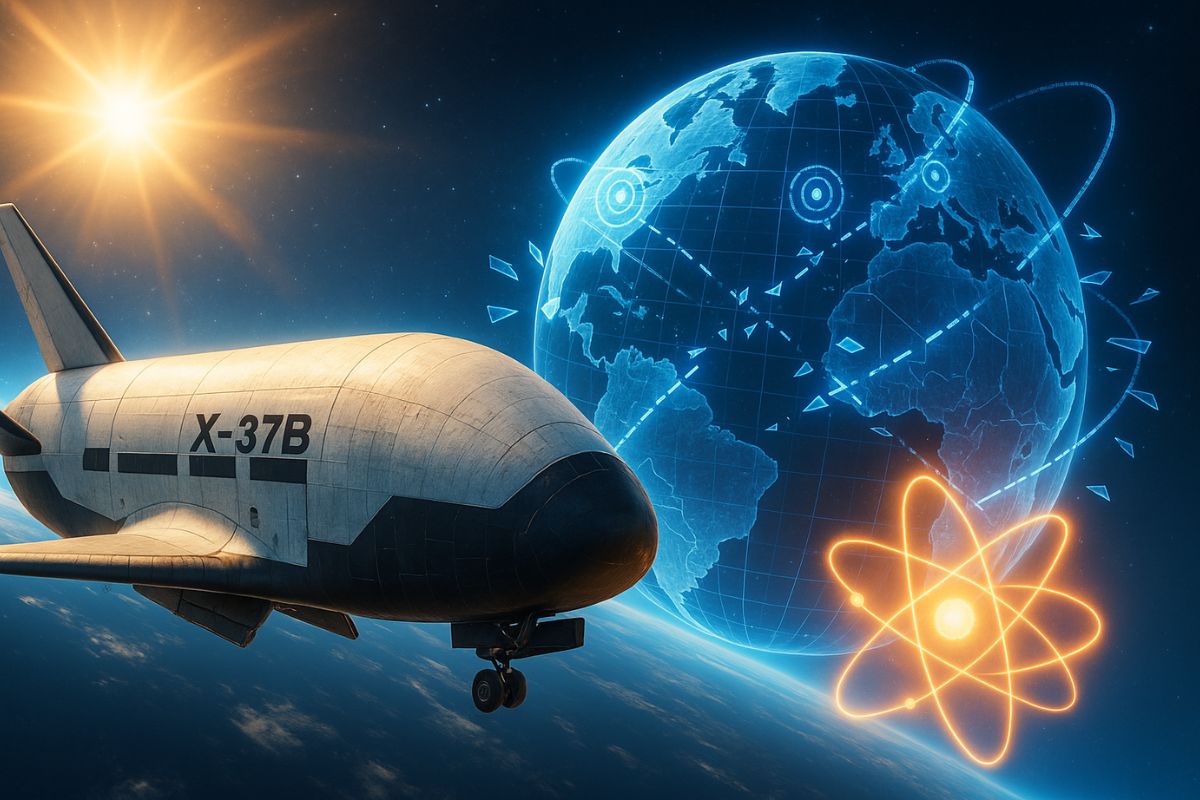 Avião espacial secreto X-37B pode marcar virada histórica: navegação quântica promete maior autonomia em missões militares e exploração espacial futura