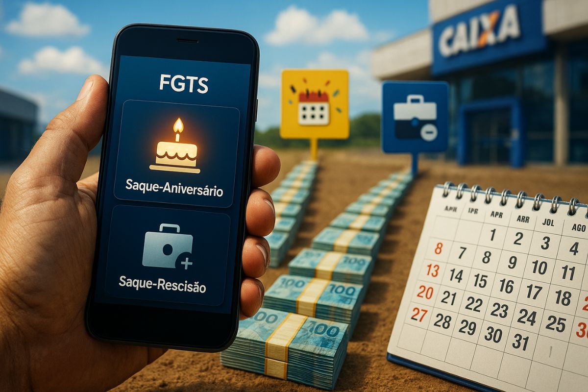 Nova forma de sacar o FGTS exige atenção: valores ficam disponíveis por até 60 dias no mês de aniversário do trabalhador