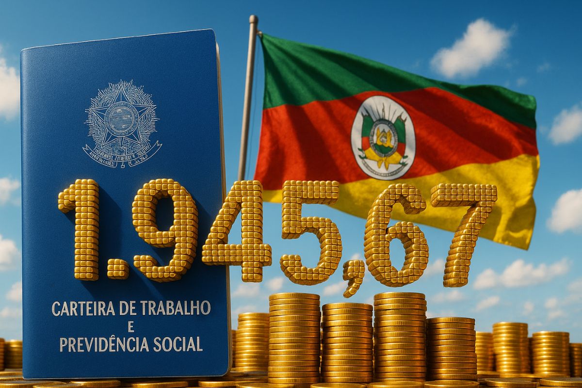 8. Novo salário mínimo de R$ 1.945,67 é válido apenas em uma faixa regional, enquanto o governo federal mantém piso nacional 22% mais baixo