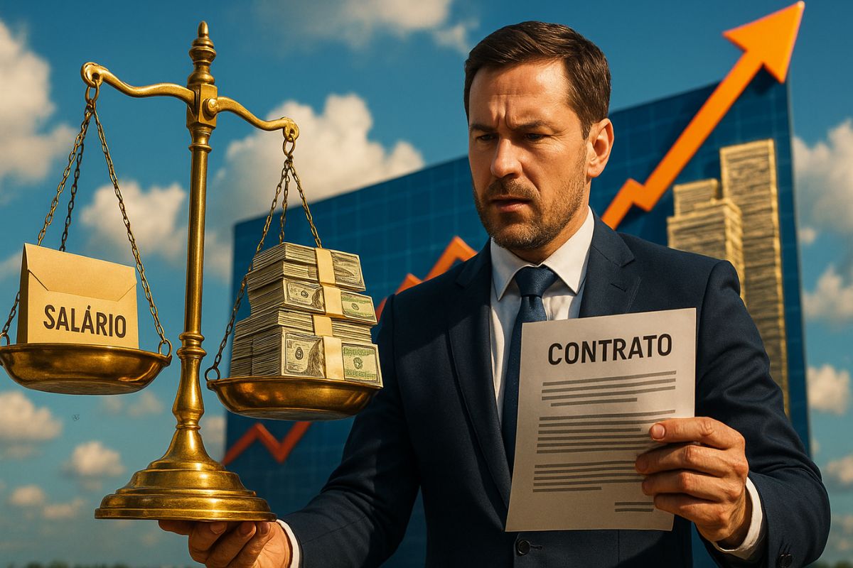 O trabalho que paga bônus maiores que o salário fixo revela paradoxo: quem busca liberdade financeira conquista renda alta, mas sacrifica previsibilidade e segurança no futuro