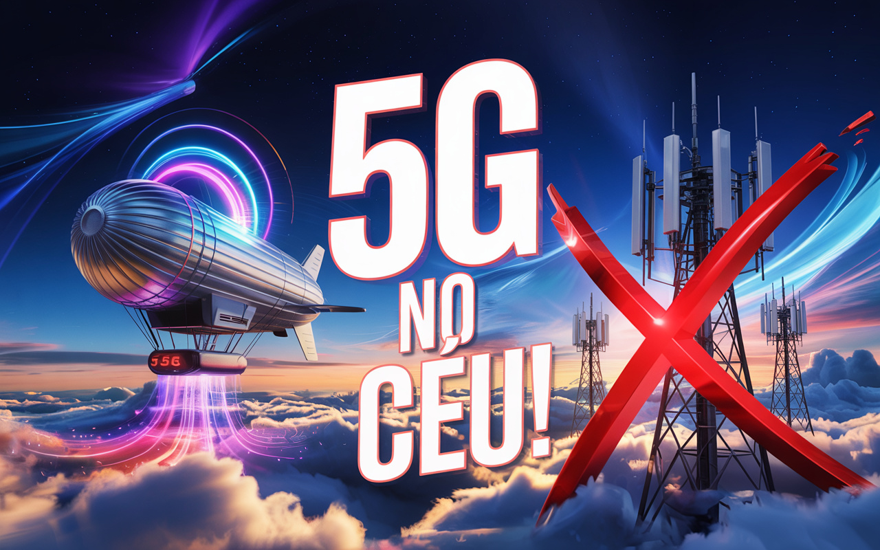 Projeto japonês quer aposentar torres de celular: SoftBank, foca em projeto em que dirigíveis levem 4G e 5G a regiões inteiras do planeta