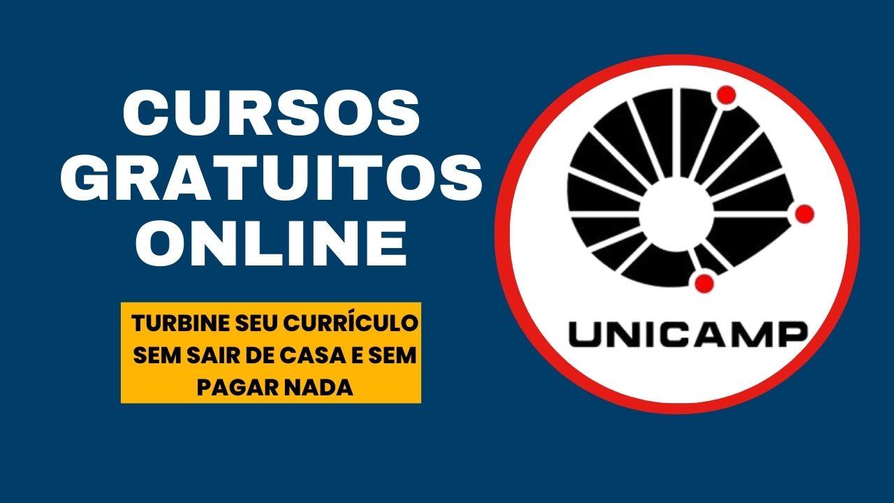 A Unicamp disponibiliza cursos online gratuitos em parceria com a Coursera. Confira as opções de formação em tecnologia, saúde, educação, arte e comunicação.
