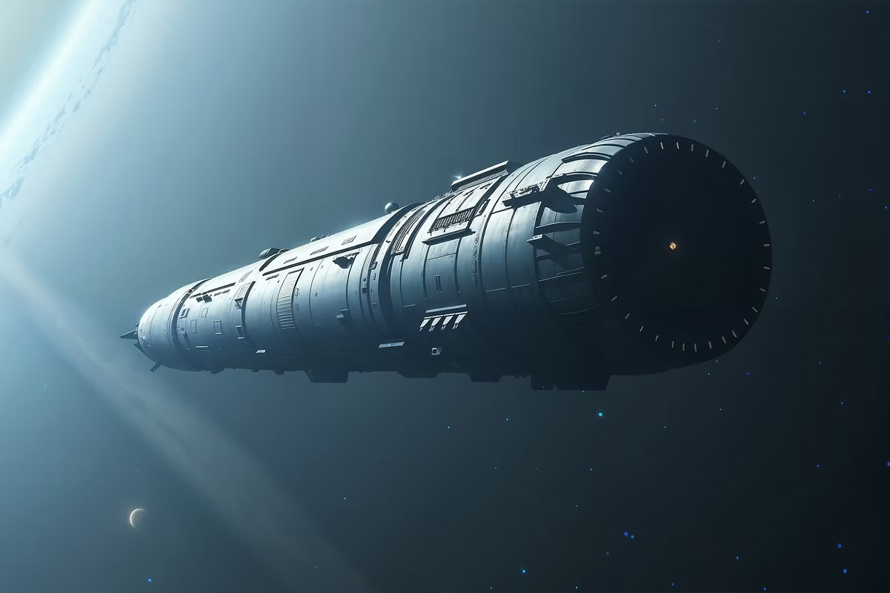 Veja como será a nave espacial de 58 km que poderá levar 1000 pessoas para uma viajem de 250 anos rumo a um planeta potencialmente habitável