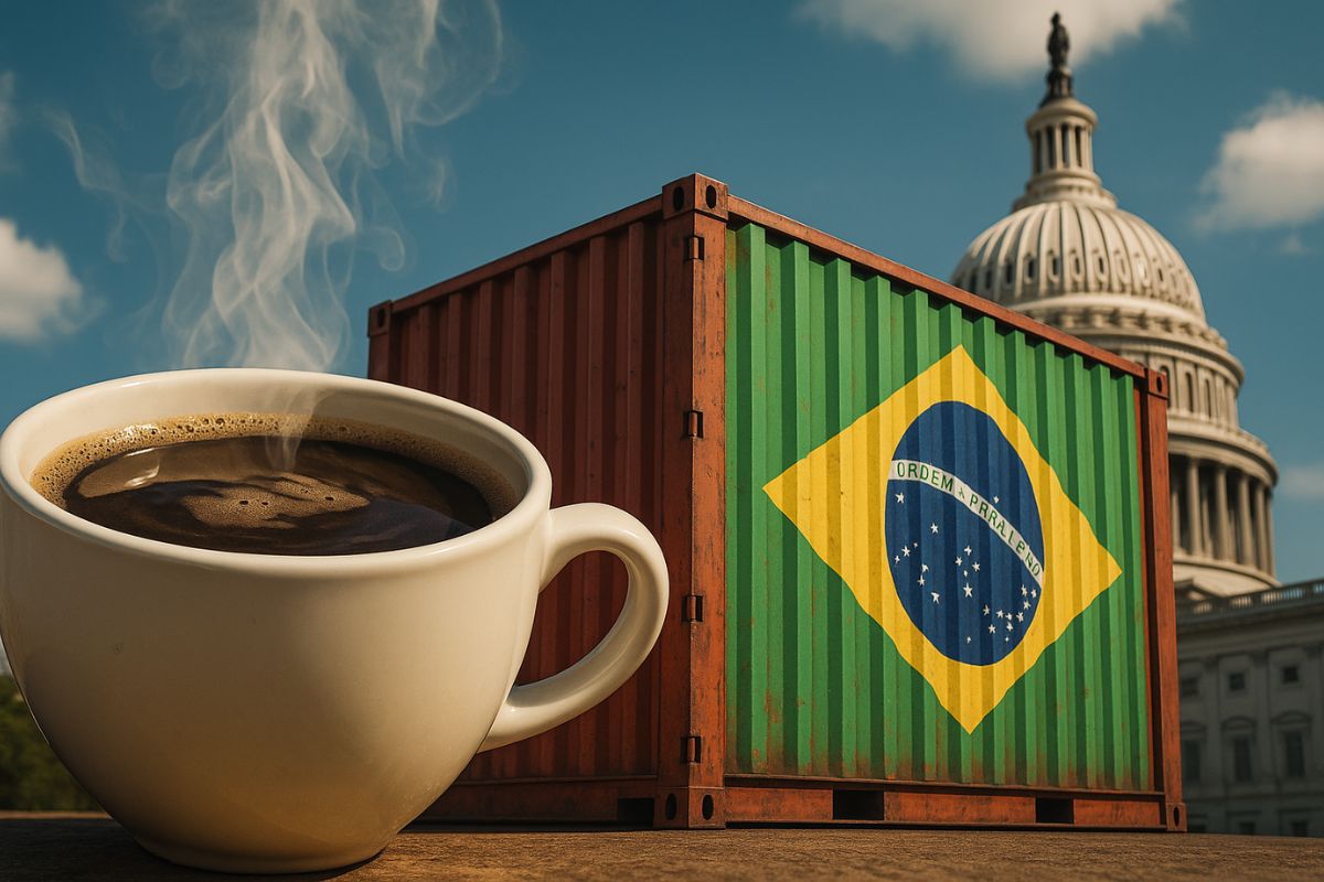 Com 99% do café importado, viciado em café nos EUA vira fator central em disputa tarifária que ameaça relações com o Brasil.