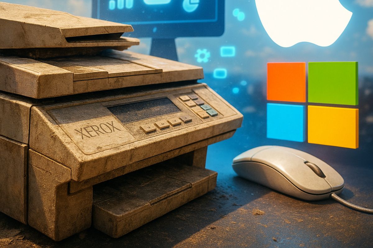Xerox seguiu caminho da Kodak: ignorou tendências, deixou Apple e Microsoft explorarem suas invenções e viu 90% do mercado desaparecer