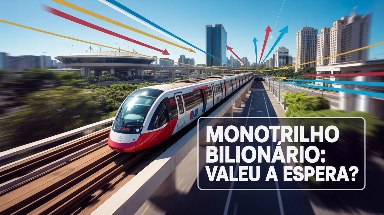 Linha 17-Ouro do monotrilho será inaugurada após 12 anos de atraso, ligando o aeroporto de Congonhas às principais linhas de São Paulo.
