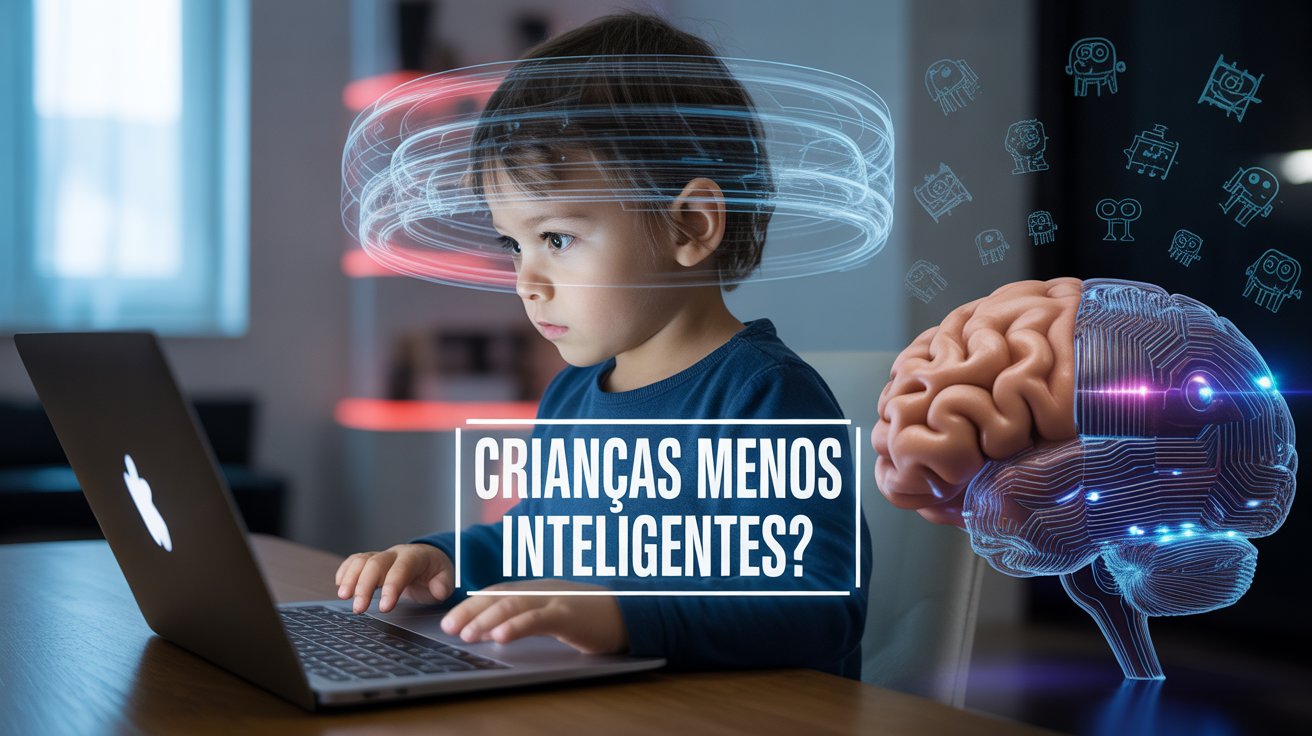 Especialistas alertam que a Inteligência Artificial pode afetar crianças, criando ilusão de aprendizado fácil e enfraquecendo o pensamento crítico.