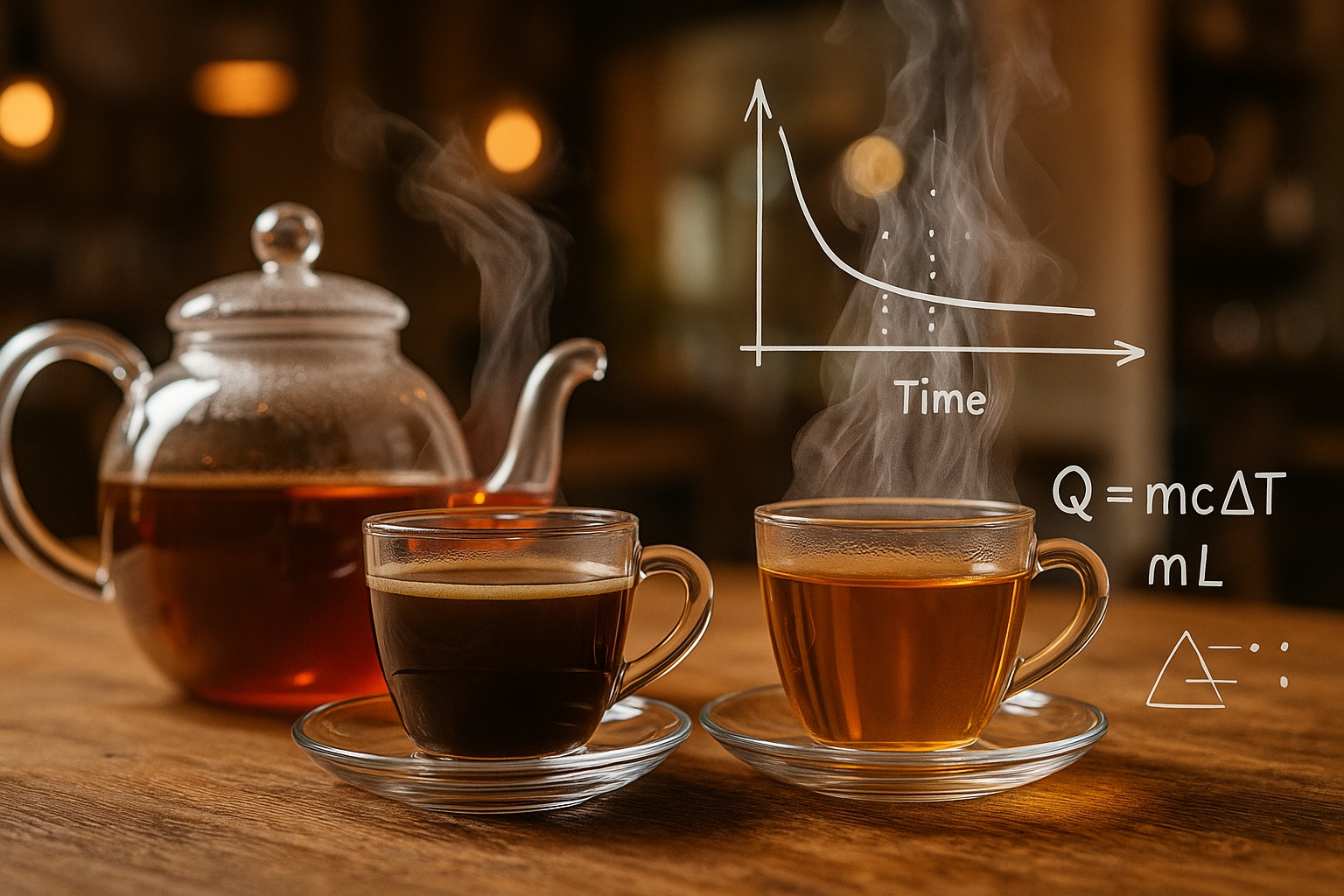 Você nunca percebeu, mas o café sempre esfria mais rápido que o chá no mesmo bule — e a física tem uma explicação surpreendente para isso