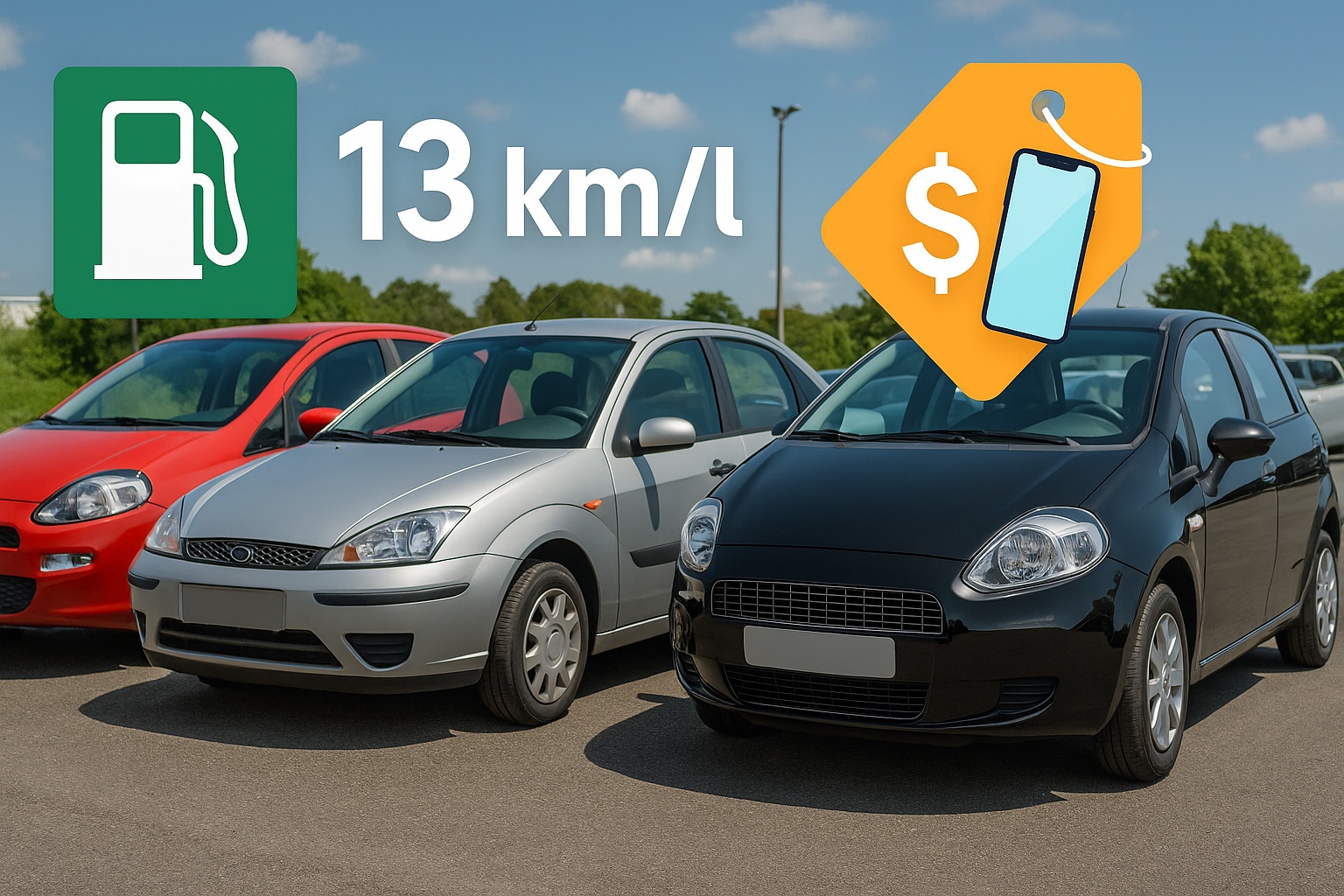 3 carros usados por até R$ 30 mil que rodam mais de 13 km/l e têm revisões mais baratas que uma troca de tela de iPhone