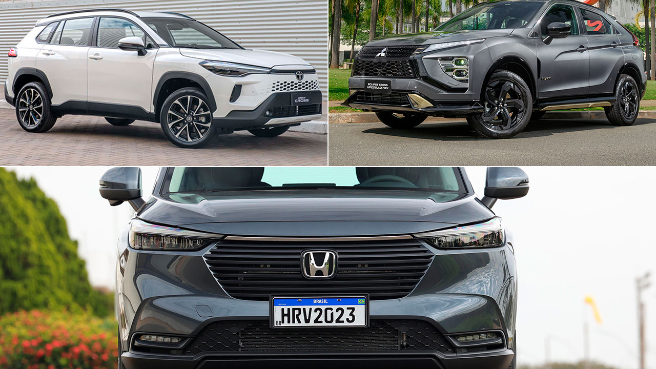 Descubra neste comparativo detalhado. Corolla Cross XR ou Eclipse Cross Rush, dimensões, desempenho, consumo, equipamentos para saber qual SUV médio vale mais a pena em 2026.