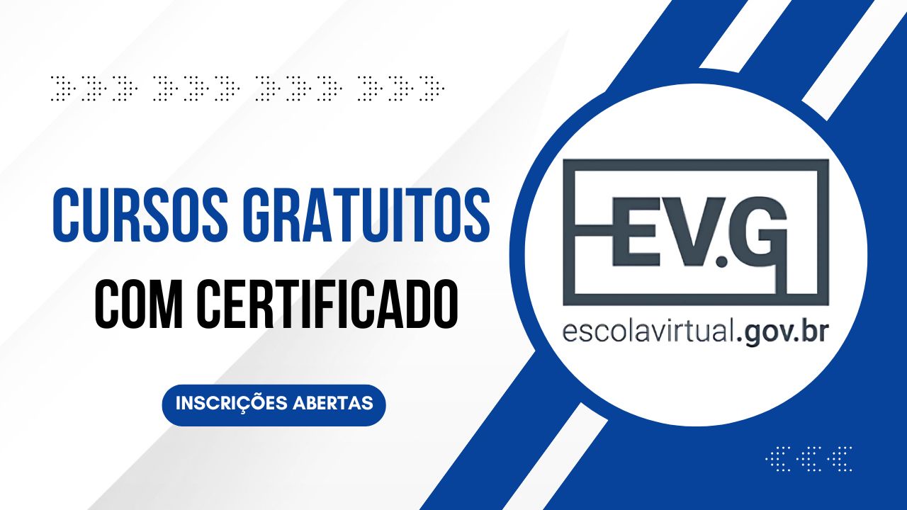 A Escola Virtual do Governo amplia a oferta de cursos online gratuitos com certificado.
