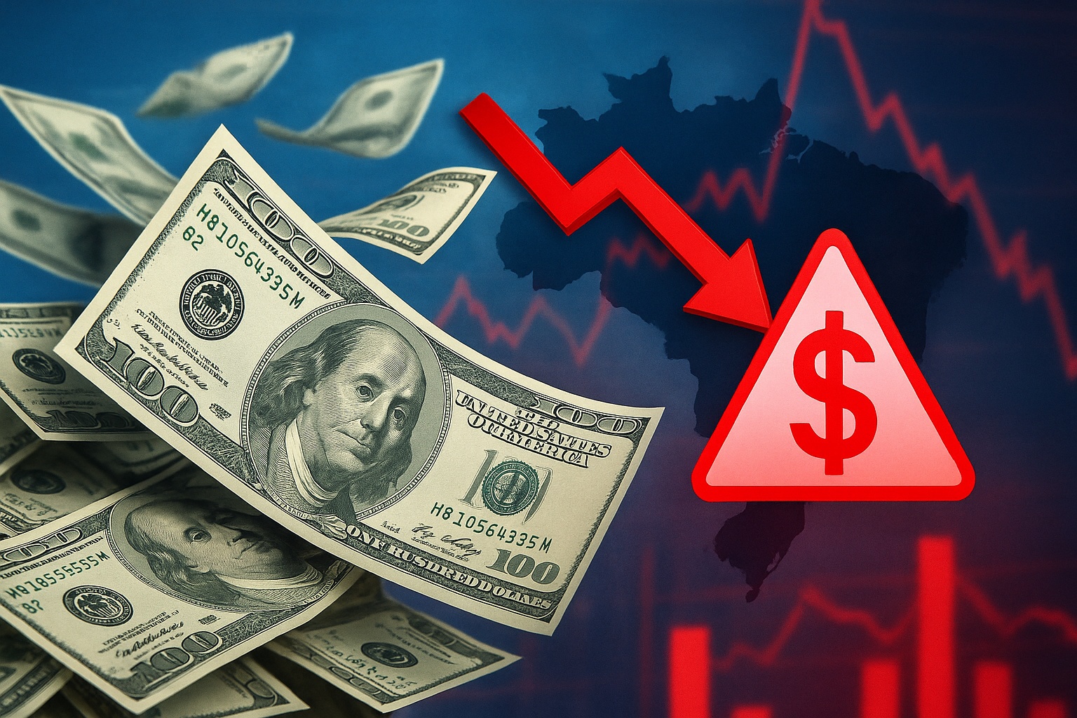 Banco Central confirma fuga recorde de dólares em 2025: mais de US$ 12,8 bilhões deixaram o Brasil – maior êxodo financeiro da história recente