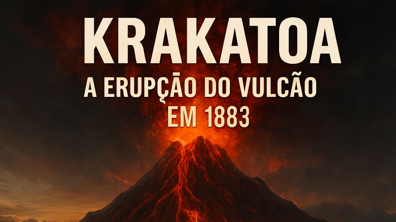 Descubra como a erupção do vulcão Krakatoa em 1883 devastou vilarejos, matou milhares e transformou o céu em um espetáculo de cores assustadoras. Um dos eventos mais impactantes da história.