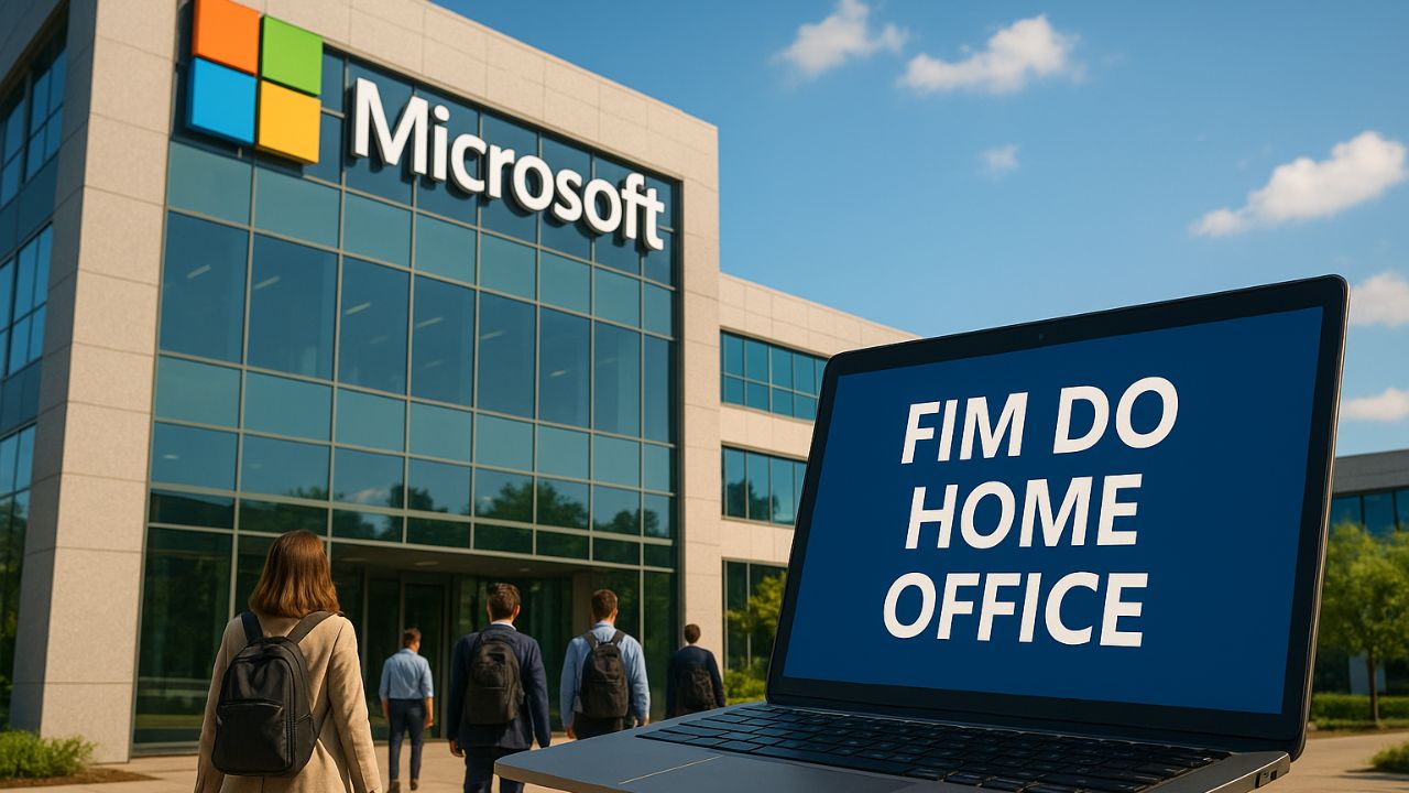 A Microsoft vai exigir que funcionários voltem ao escritório pelo menos três vezes por semana em 2026, mudando sua política de home office. Entenda os motivos e impactos.