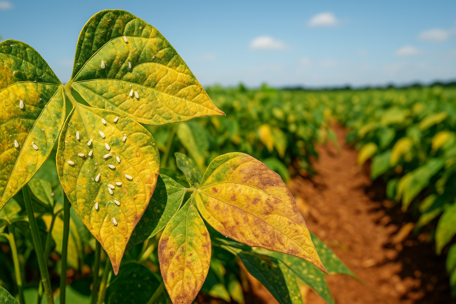 Mosca-branca atinge lavouras de feijão: infestação histórica já compromete safras no Sudeste e Nordeste e pode elevar preços nas prateleiras em 2026