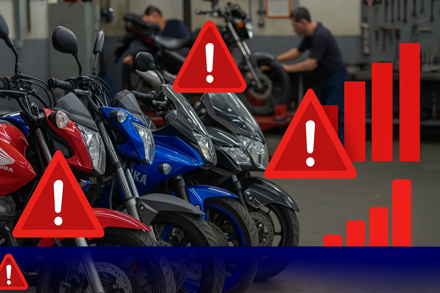 As 5 marcas de motos que mais acumulam reclamações no Brasil em 2025