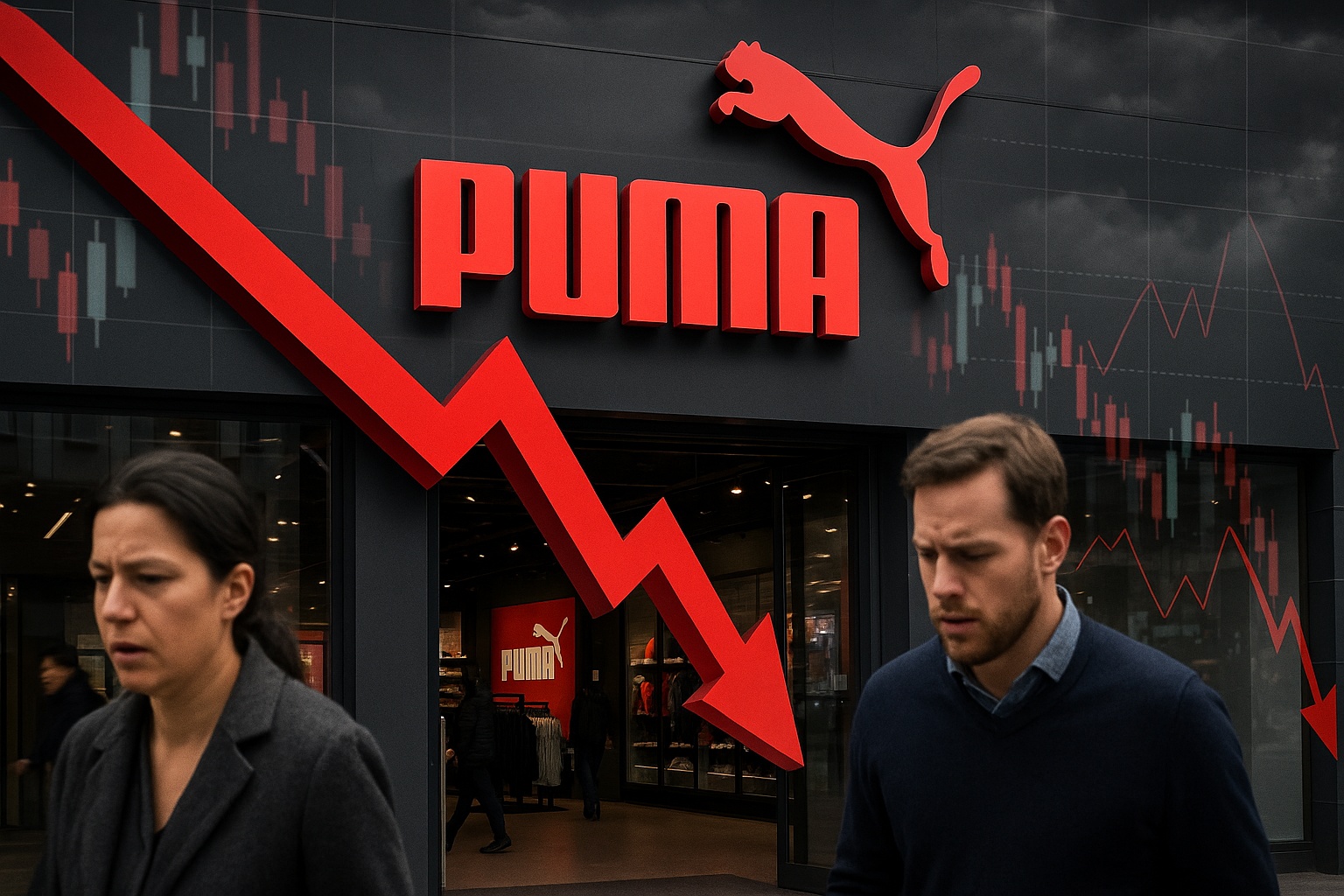 Puma desaba na bolsa e perde 50% do valor em um ano — investidores correm para se desfazer da marca e futuro da gigante esportiva entra em xeque