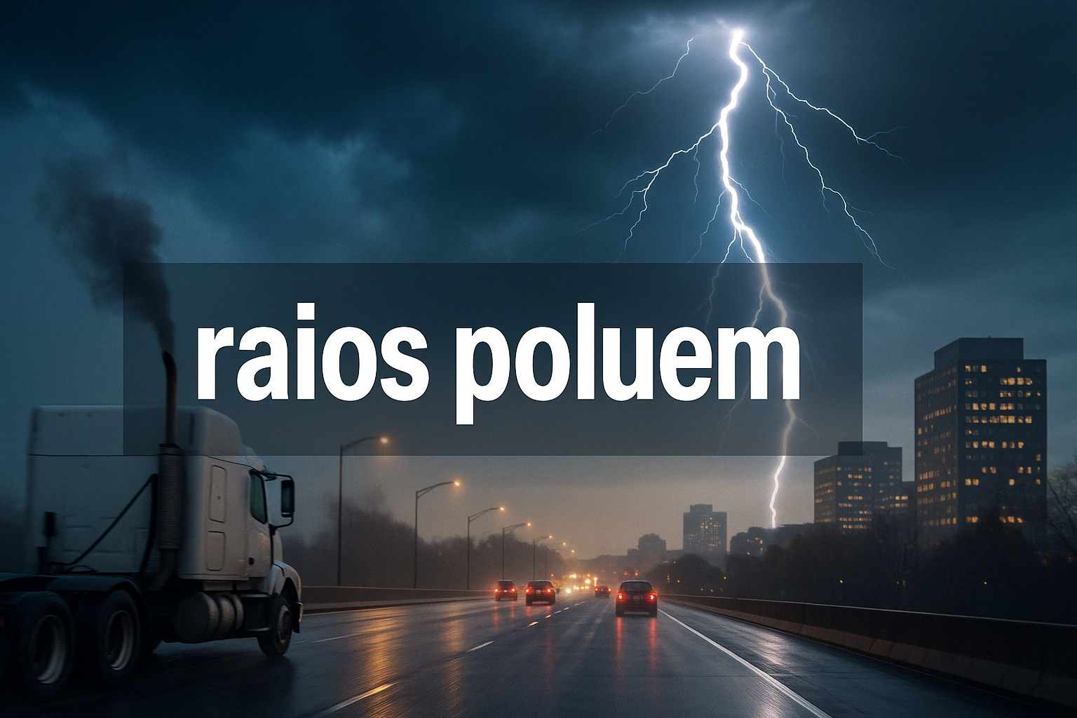 Cientistas revelam que raios poluem tanto quanto escapamentos de carros