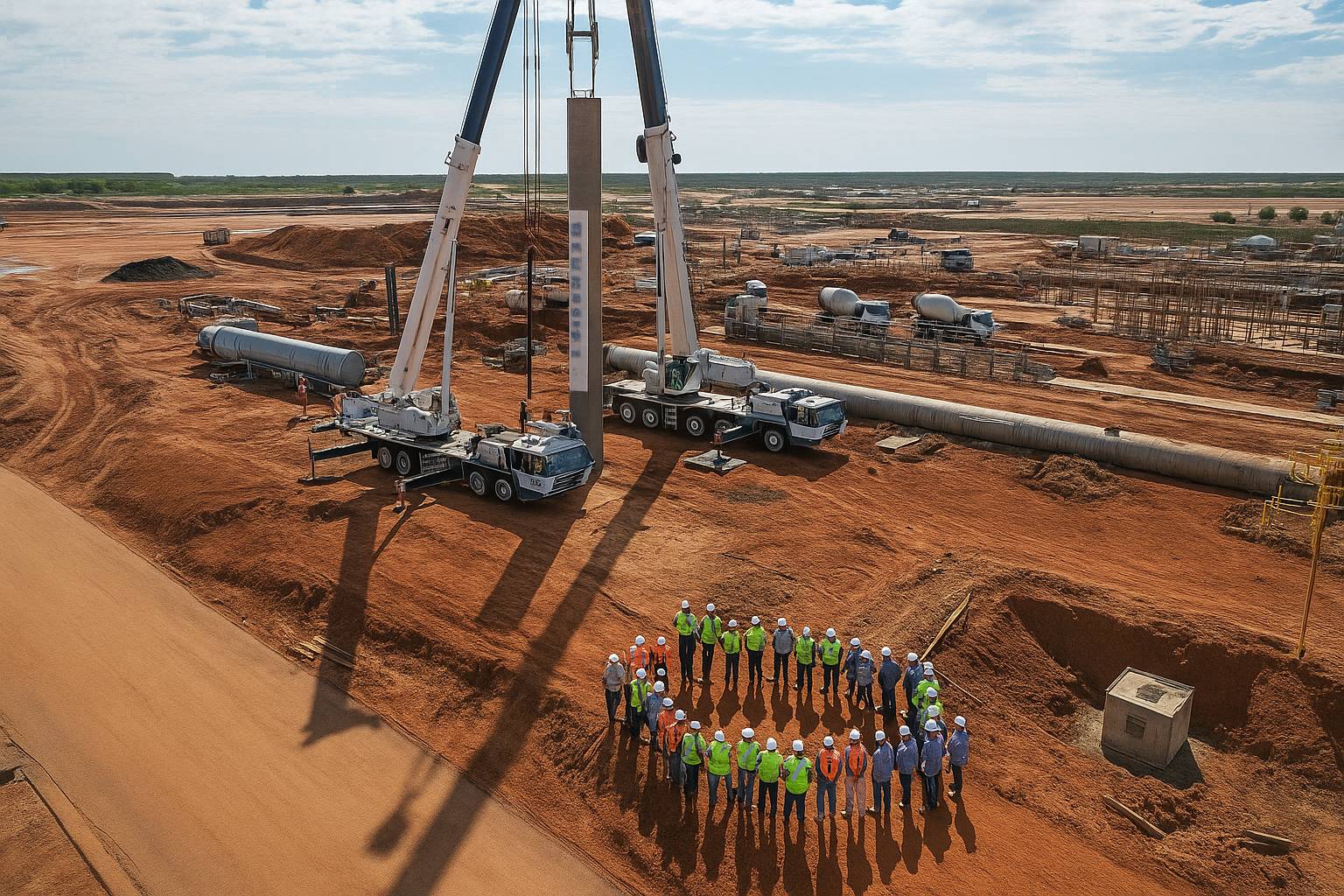 Banner institucional de vagas Tecnosonda em Ouro Preto MG com colaborador uniformizado e cenário de mineração ao fundo
