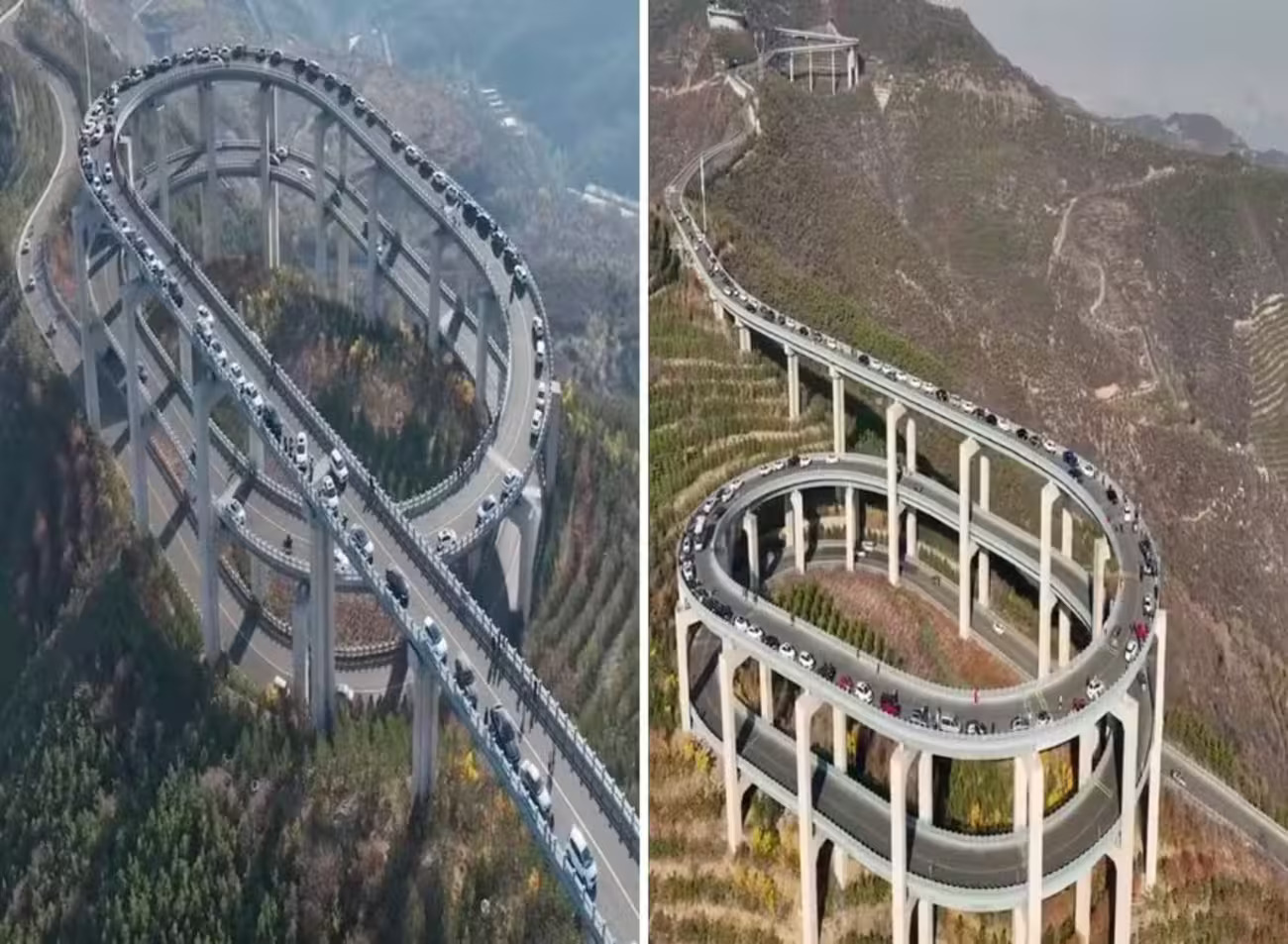 Rodovia, Nuvens, Dragões