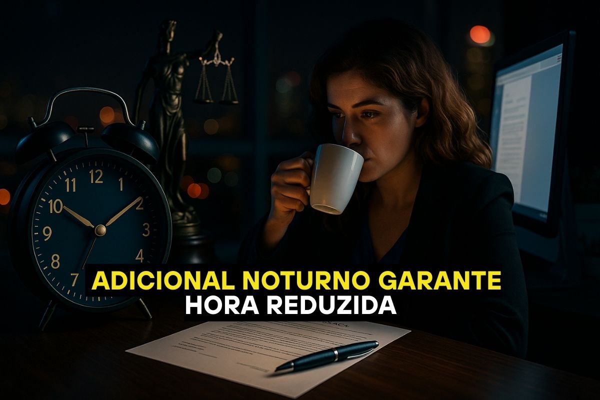 Adicional noturno vai além dos 20%: entenda a hora reduzida de 52 minutos que muitos desconhecem