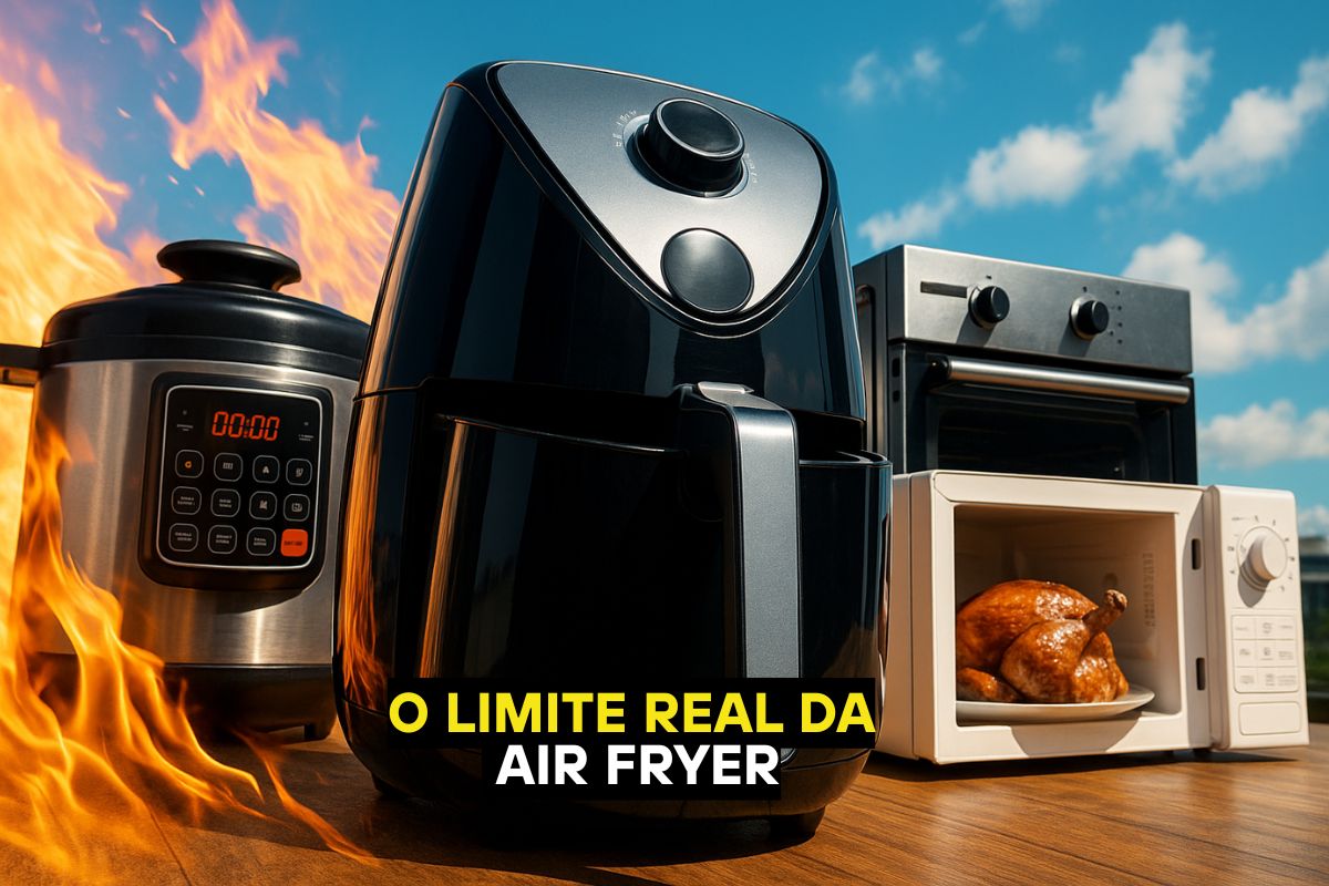 Air fryer versus micro-ondas, fritadeira e panela de pressão: quem salva sua rotina, quem só ajuda nos petiscos e quando vale ter os dois