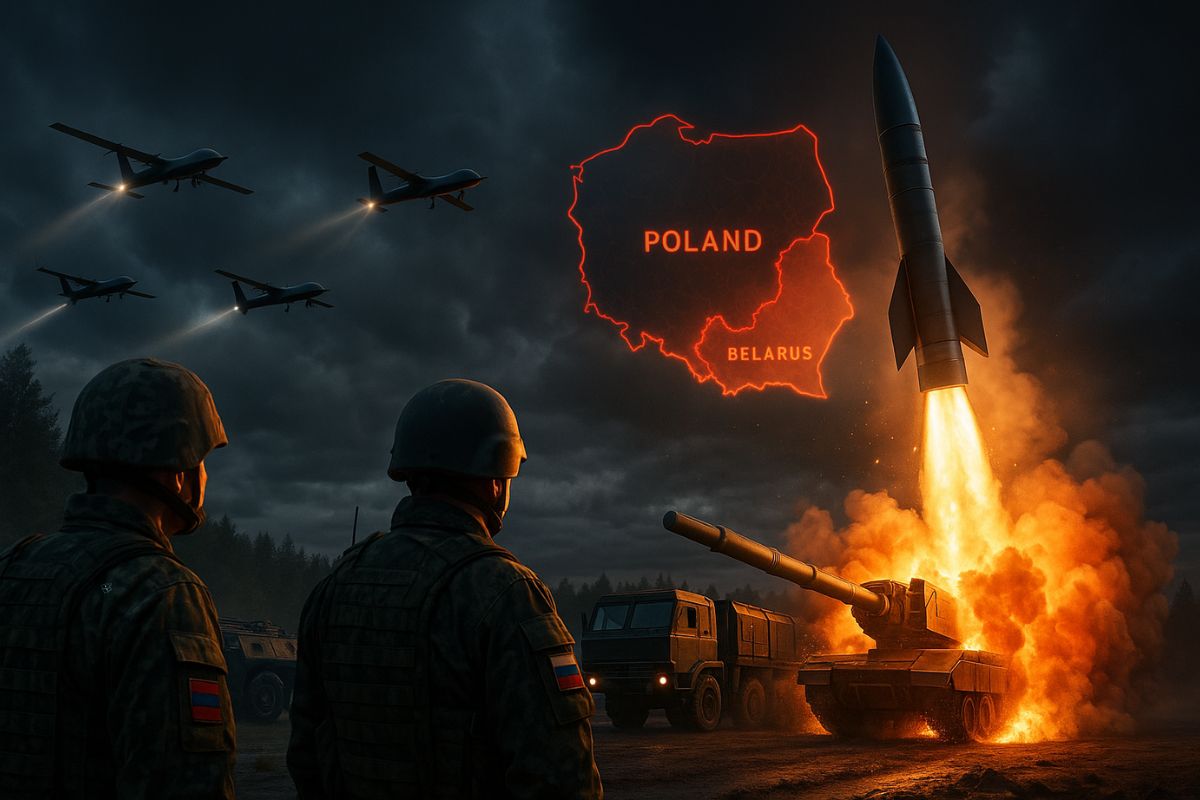 Após 19 drones russos invadirem a Polônia, Rússia e Belarus iniciam exercício nuclear em 12 de setembro de 2025. Donald Tusk alerta Otan sobre risco e míssil hipersônico Oreshnik entra em ação.