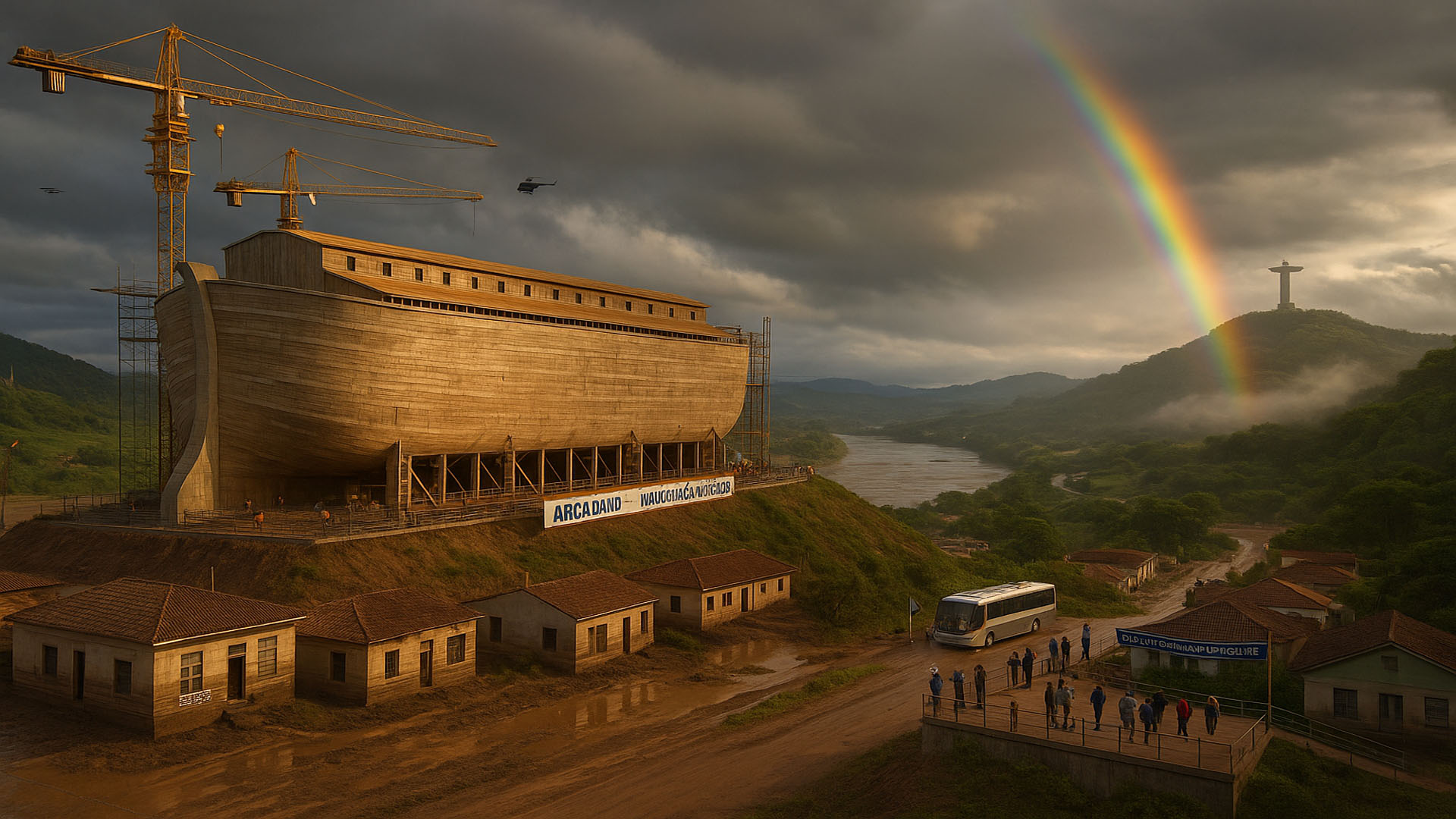Após se atingida por duas enchentes, cidade brasileira decide criar Arca de Noé em proporções bíblicas para alavancar turismo religioso até 2030
