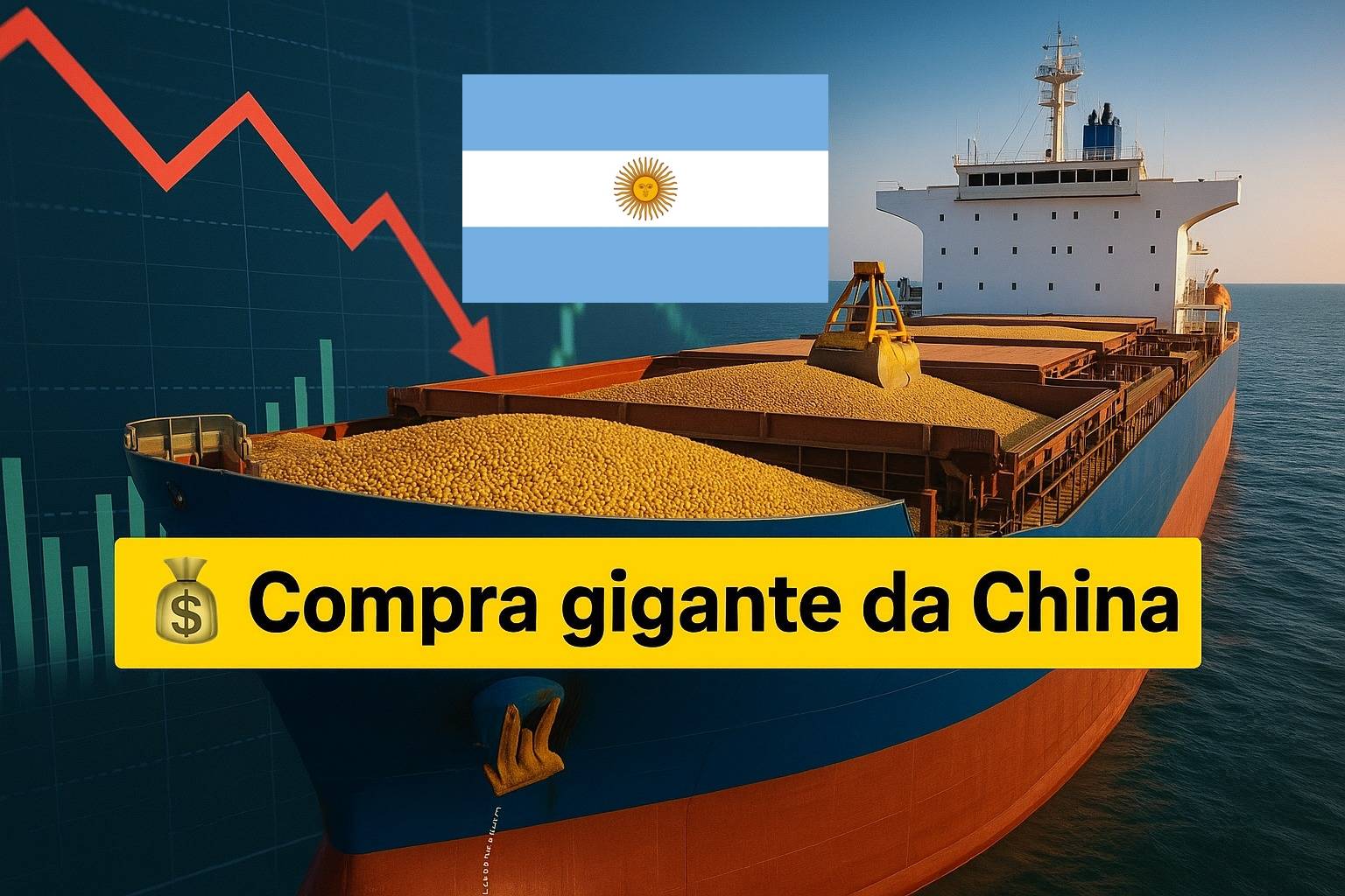 China garante até 15 embarques de soja da Argentina após suspensão de impostos, pressionando produtores dos EUA e derrubando preços futuros.
