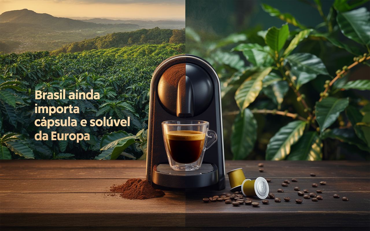 Mesmo o Brasil sendo o maior produtor de café do planeta, o país ainda importa cápsulas da Europa, segundo dados oficiais da Comex Stat, revelando uma contradição pouco conhecida
