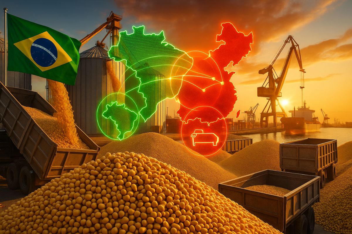 Soja em 2025 garante liderança histórica ao Brasil após guerra tarifária entre China e EUA. Luiz Inácio Lula da Silva aposta em diplomacia para ampliar exportações e superar gargalos internos.