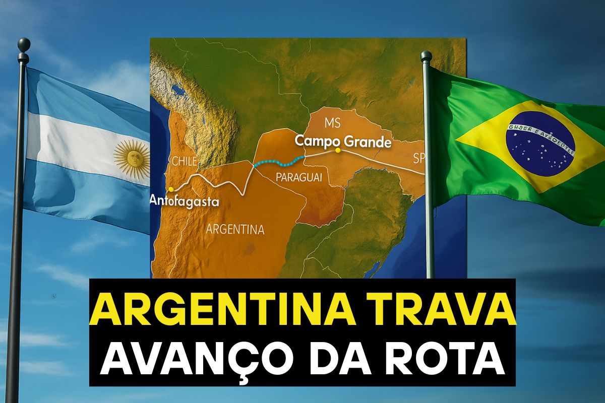 A Rota Bioceânica enfrenta gargalos de 700 km na Argentina; estudo do BID cita falhas e Milei ignora obras em região estratégica do lítio.