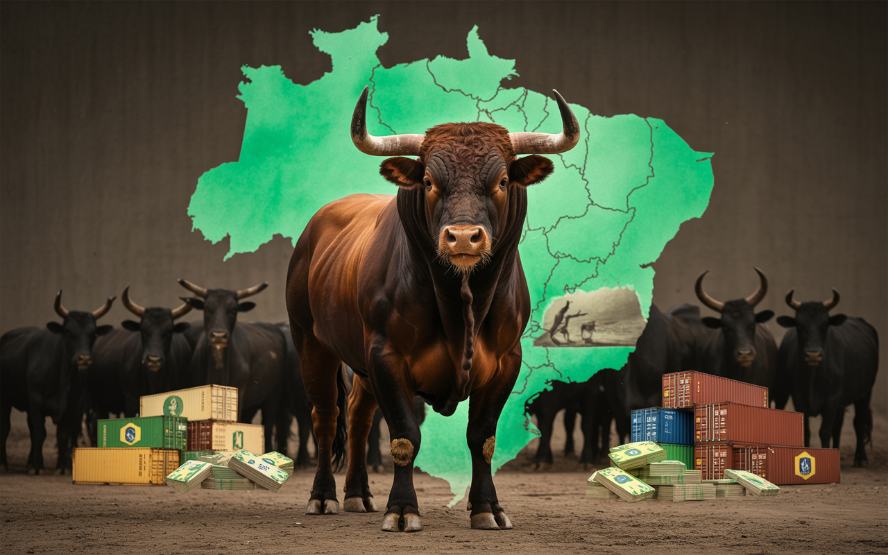 Brasil tem um dos maiores rebanhos bovinos comerciais do planeta: mais de 224 milhões de cabeças de gado, número que supera a própria população do país e sustenta a liderança nas exportações de carne
