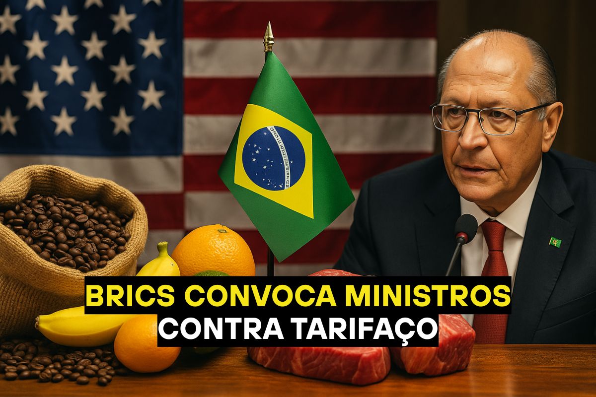 O Senado convoca Alckmin e Haddad para discutir o tarifaço de 50% dos EUA sobre café, carnes e frutas, enquanto o BRICS surge como alternativa estratégica ao Brasil.