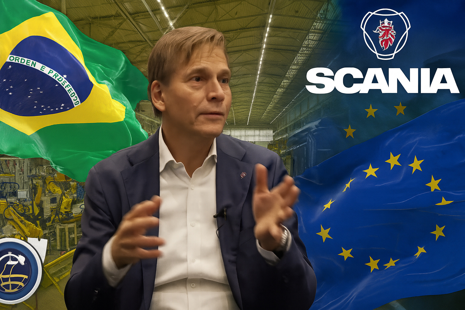 “Temos muita sorte de ter o Brasil como centro de manufatura”: CEO global da Scania elogia indústria brasileira e defende aprovação urgente do acordo UE–Mercosul