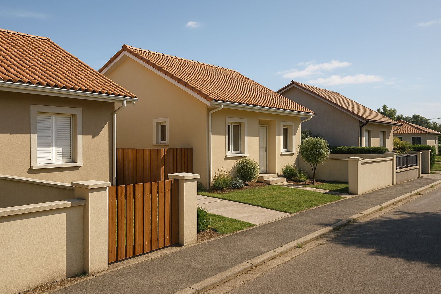 Casas unifamiliares modernas em Itanhaém com muros independentes, jardins sustentáveis e ruas planejadas
