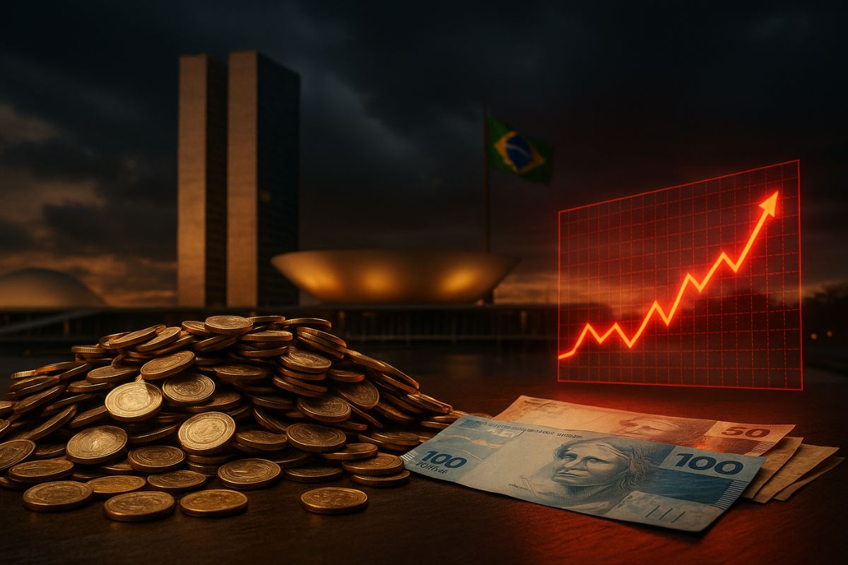 Com dívida pública em 77,5% do PIB, juros a 15% ao ano e déficits gêmeos, o Brasil enfrenta um ciclo de vulnerabilidade econômica que pressiona as contas públicas e limita investimentos.