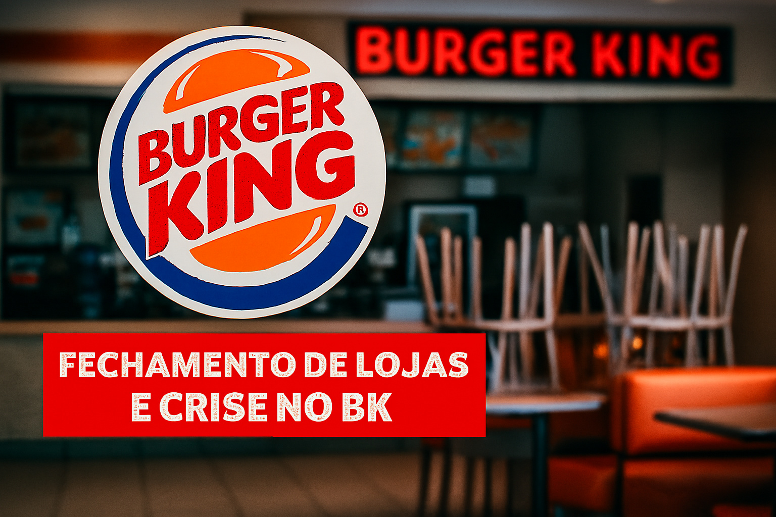 Crise atinge Burger King: dívida de US$ 35 milhões já fecha dezenas de restaurantes e ameaça futuro da rede