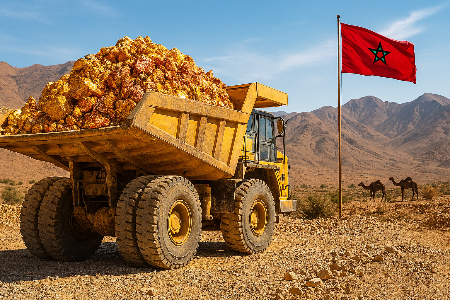 Descoberta no Marrocos revela minério tão rico que um único caminhão de 30 toneladas vale R$ 180 mil — e pode transformar o país em potência do ouro e cobre
