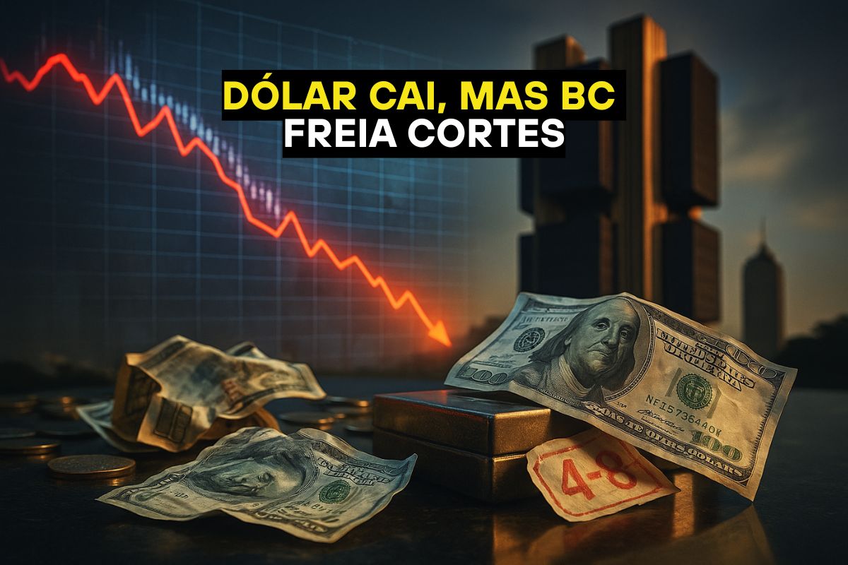 Dólar fraco anima mercado, mas Banco Central mantém cautela nos cortes da Selic