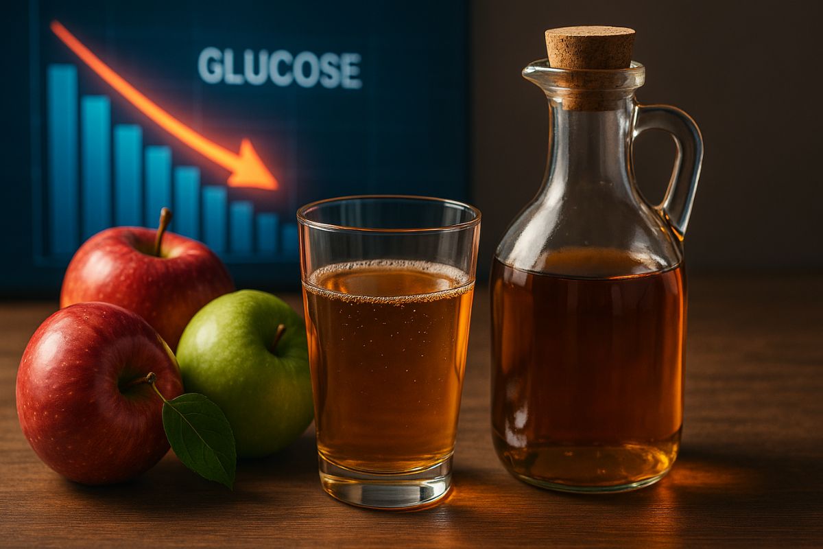 Pesquisas mostram que o vinagre de maçã pode reduzir a glicemia em até 40% e auxiliar no tratamento do diabetes tipo 2, além de ajudar na pressão arterial e no controle de peso. Saiba a dose ideal e os cuidados necessários.