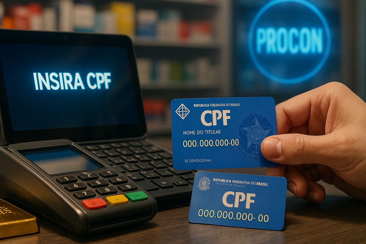 Farmácias no Brasil não podem exigir CPF antes de mostrar descontos. A prática é ilegal, fere o Código de Defesa do Consumidor e pode ser denunciada ao Procon por clientes que se sentirem lesados.