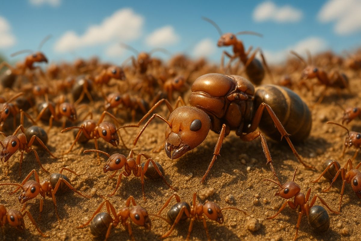Formigas não dormem como nós: fazem cochilos de 1 minuto, mantêm a colônia ativa 24 horas e a rainha desfruta de sono profundo que garante longevidade.